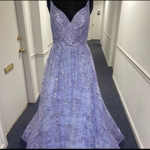 LA FEMME PURPLE PROM DRESS NWT